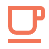 Cafe or Coffee Cup Icon | Apricot Cafe or Coffee Cup Icon | Apricot
